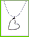 Fine Silver Heart Necklace